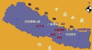 尼泊尔地理位置